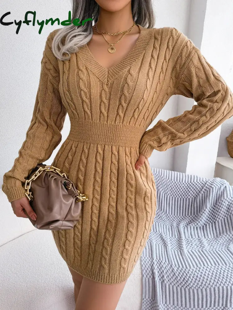 Isabelle Knit Midi Dress Khaki 1