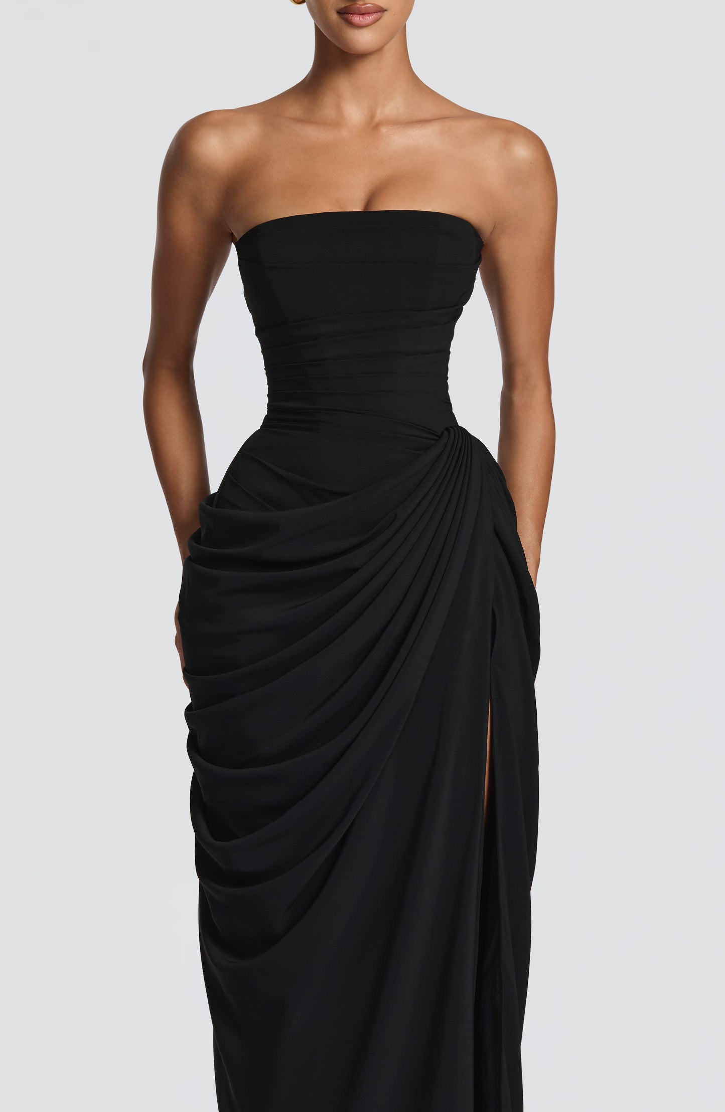 Cyra Black Maxi Dress Black 8