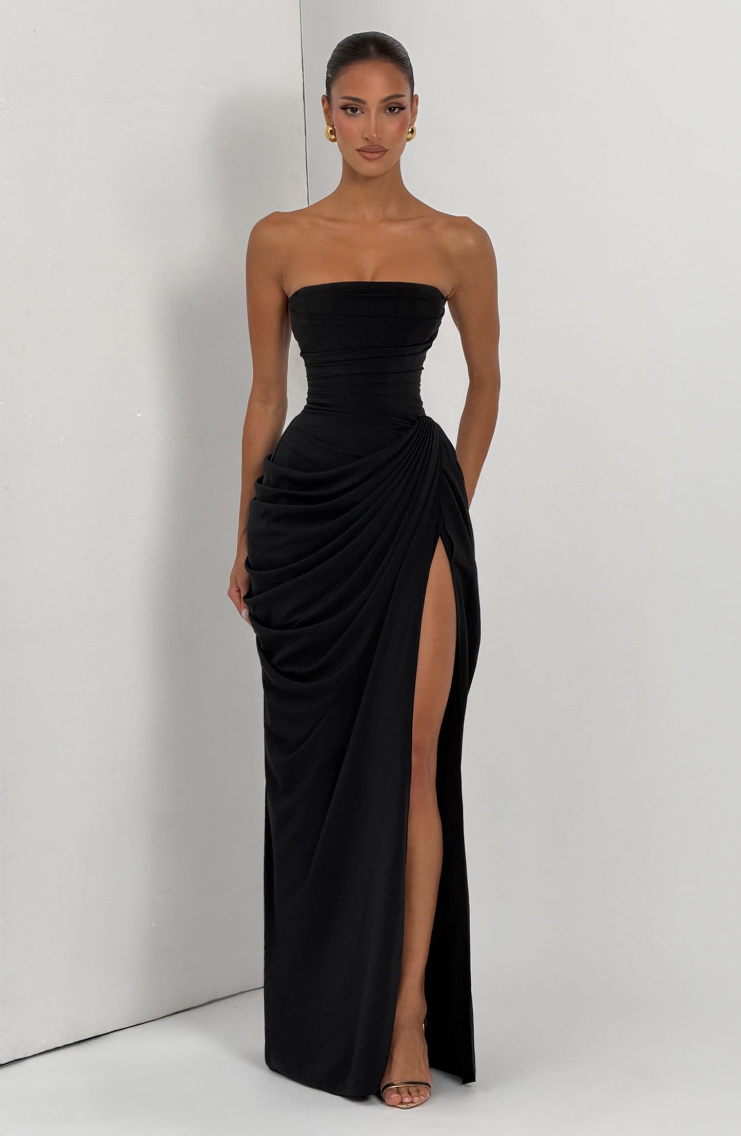 Cyra Black Maxi Dress Black 9