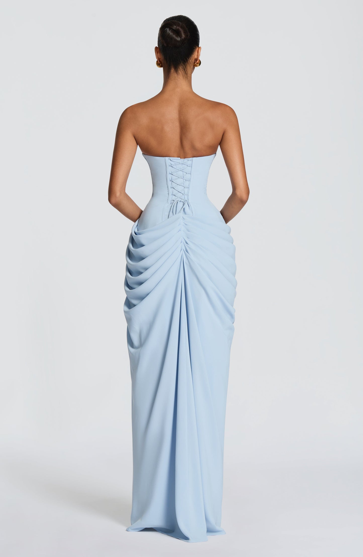 Cyra Black Maxi Dress Glacier Blue 3