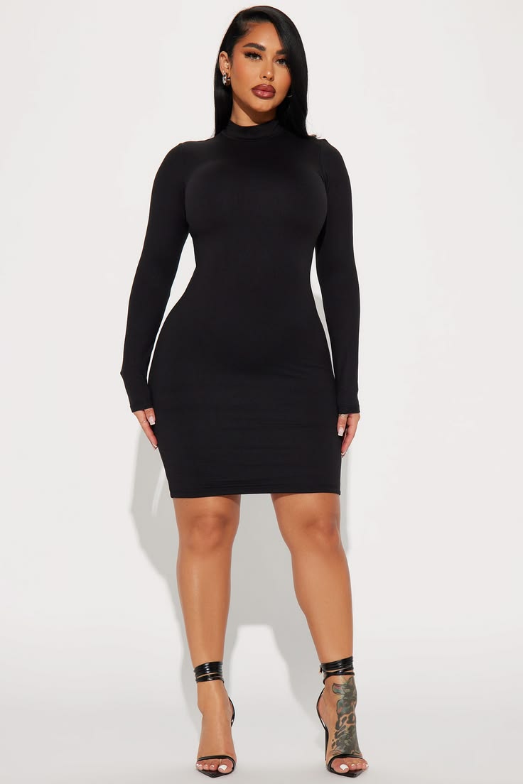 Krissy Satin Mini Dress Black 1