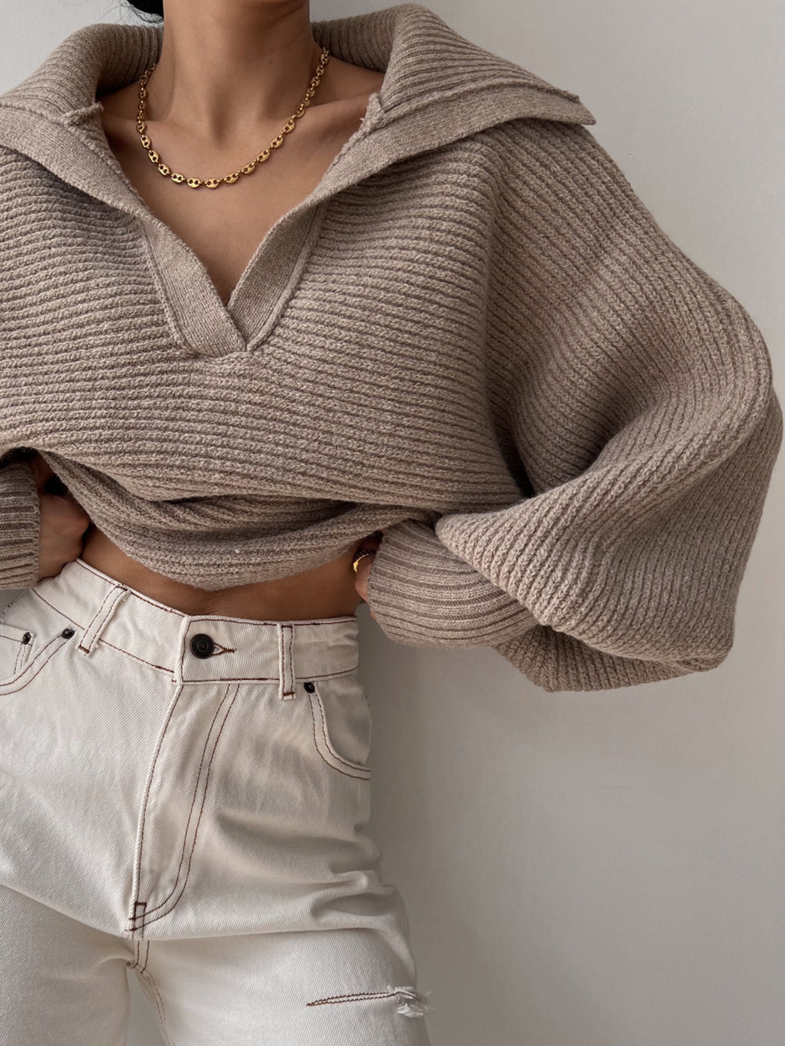 Margot Knit Sweater Dress Gray 10
