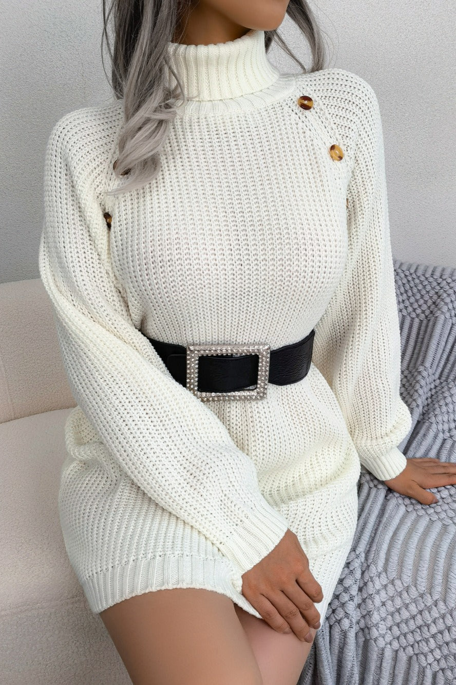 Rosalie Button Knit Midi Dress Pink 7
