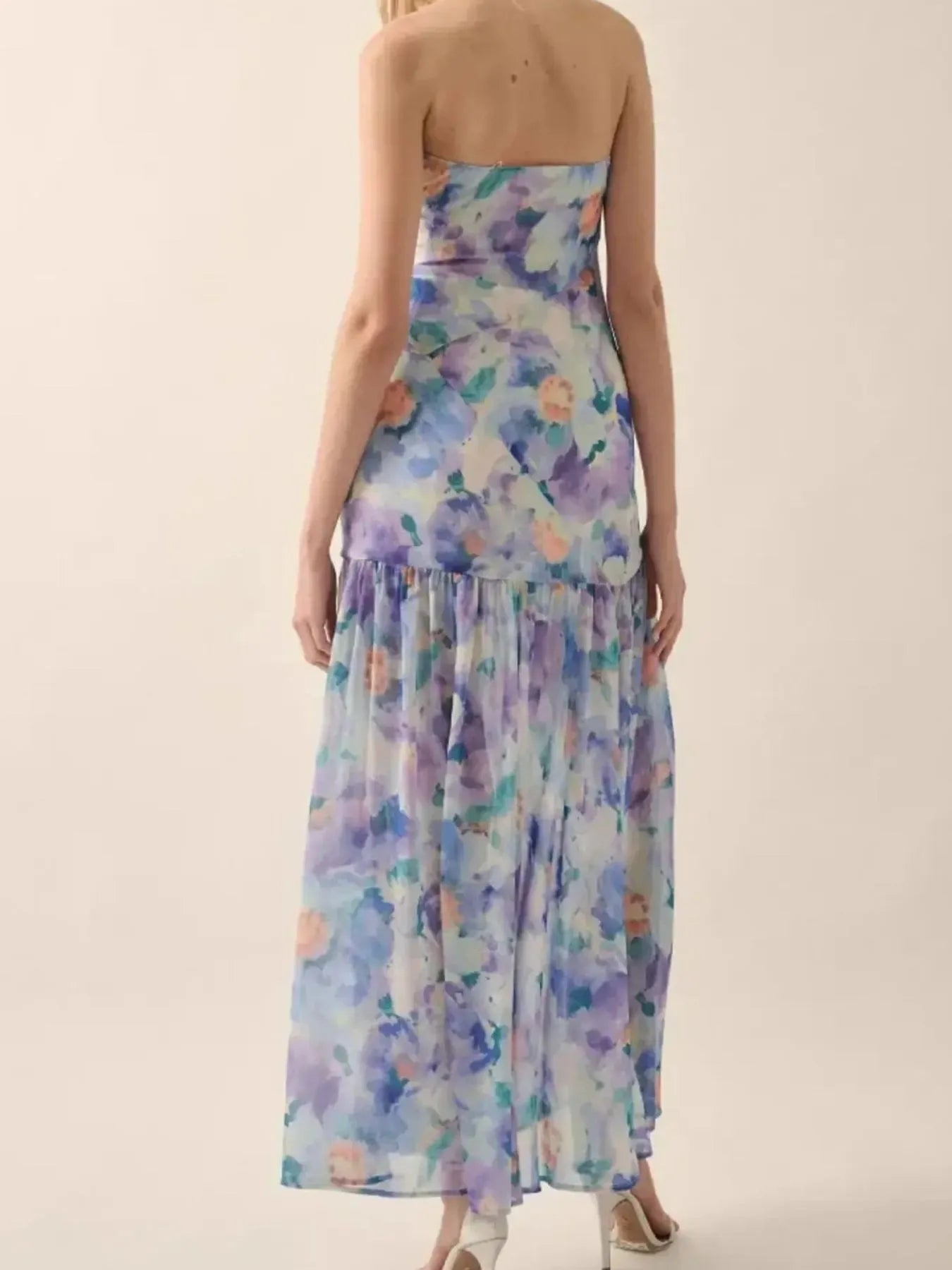 Margot Floral Maxi Dress Burnt Coral 7