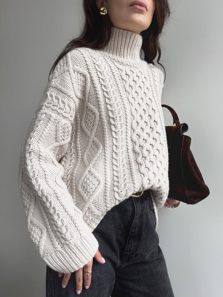 Priya Cashmere Turtleneck Sweater Multi 1