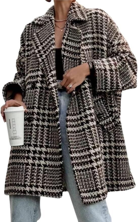 Margot Plaid Oversized Coat Multi 1