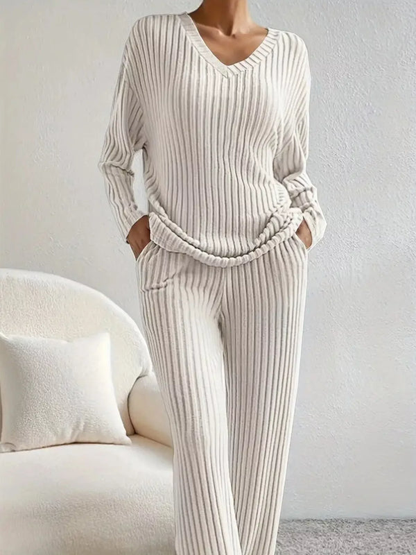 Celeste Ribbed Knit Two-Piece Set