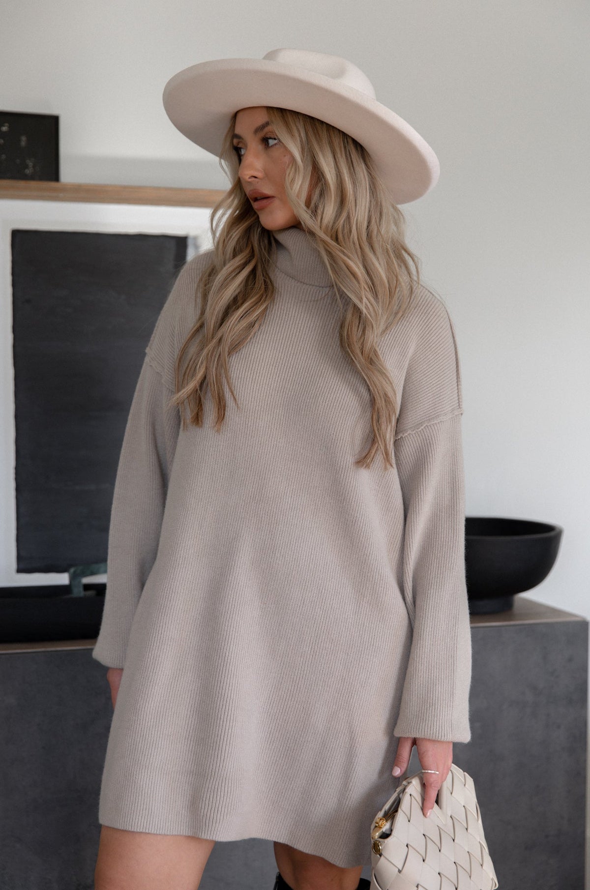Margot Turtleneck Sweater Dress Multi 2