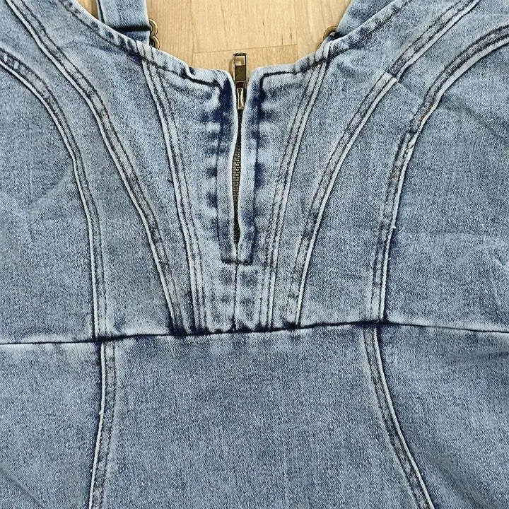 Mirabella Denim Mini Dress Multi 2