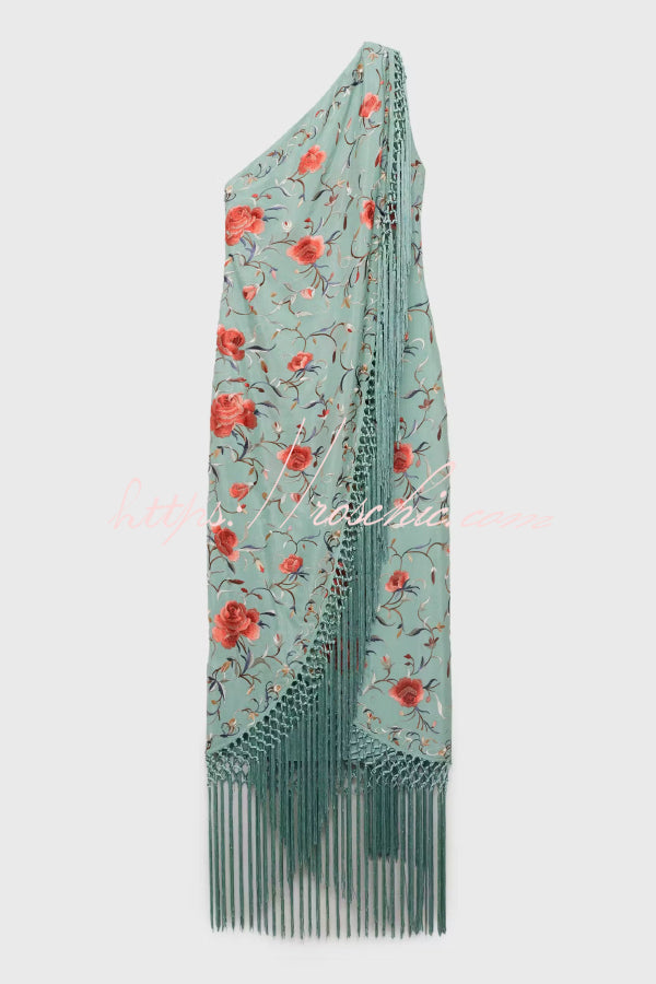 Ophelia Floral Halter Maxi Dress Multicolor 8