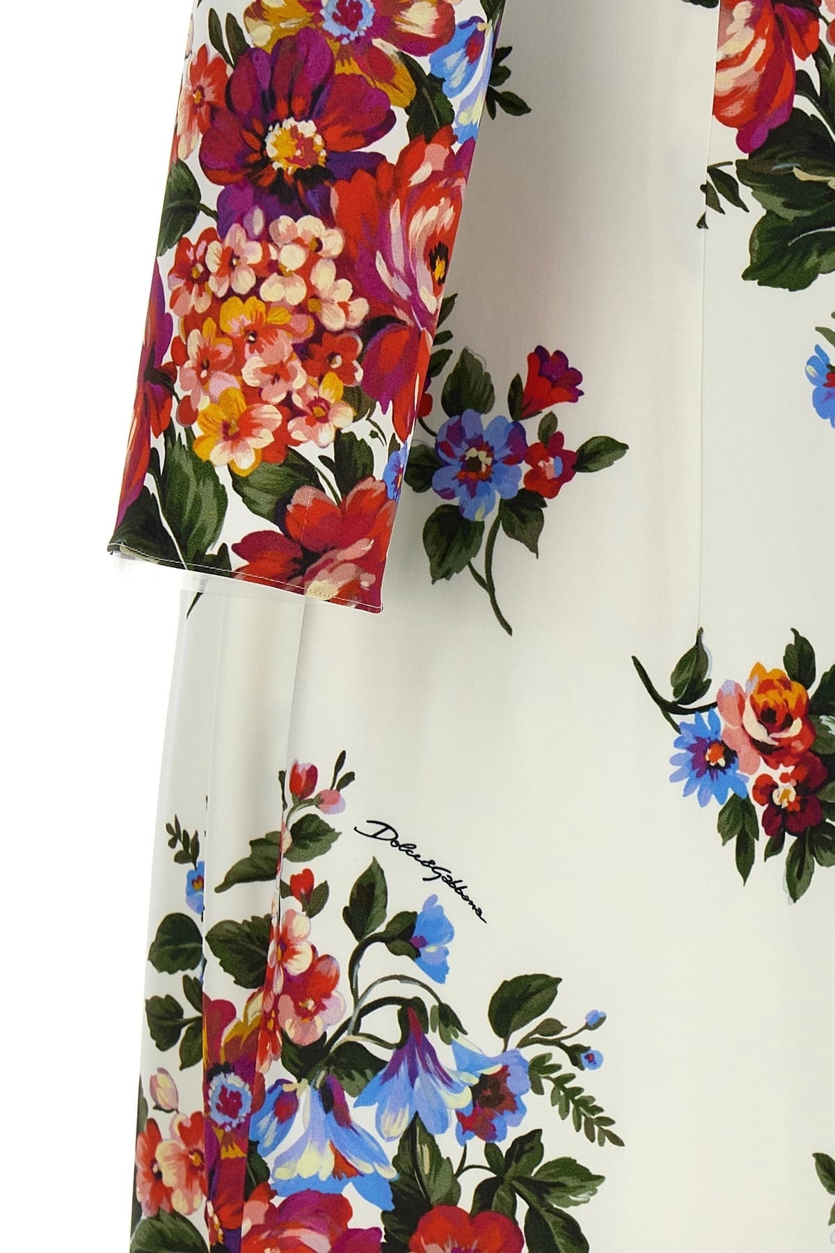 Greer Floral Midi Dress in Cerulean Blue 10