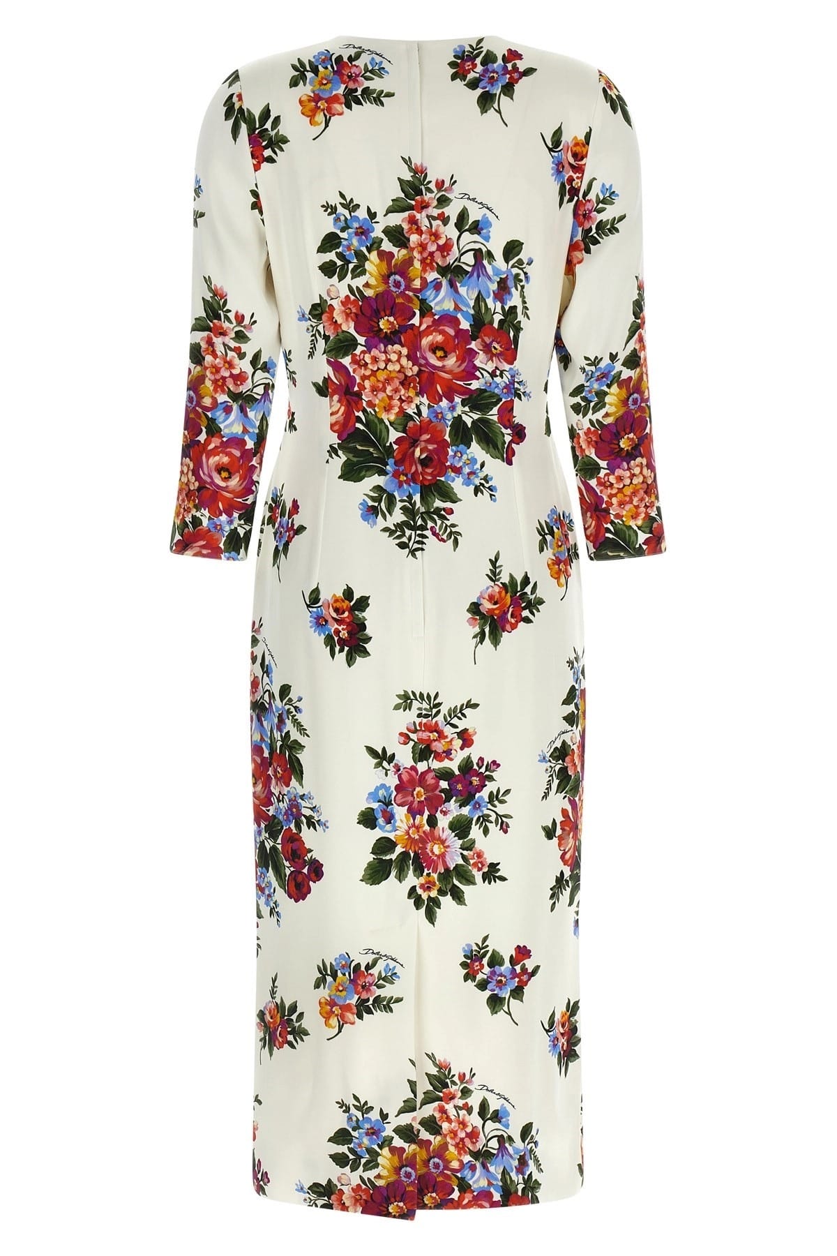 Greer Floral Midi Dress in Cerulean Blue 8