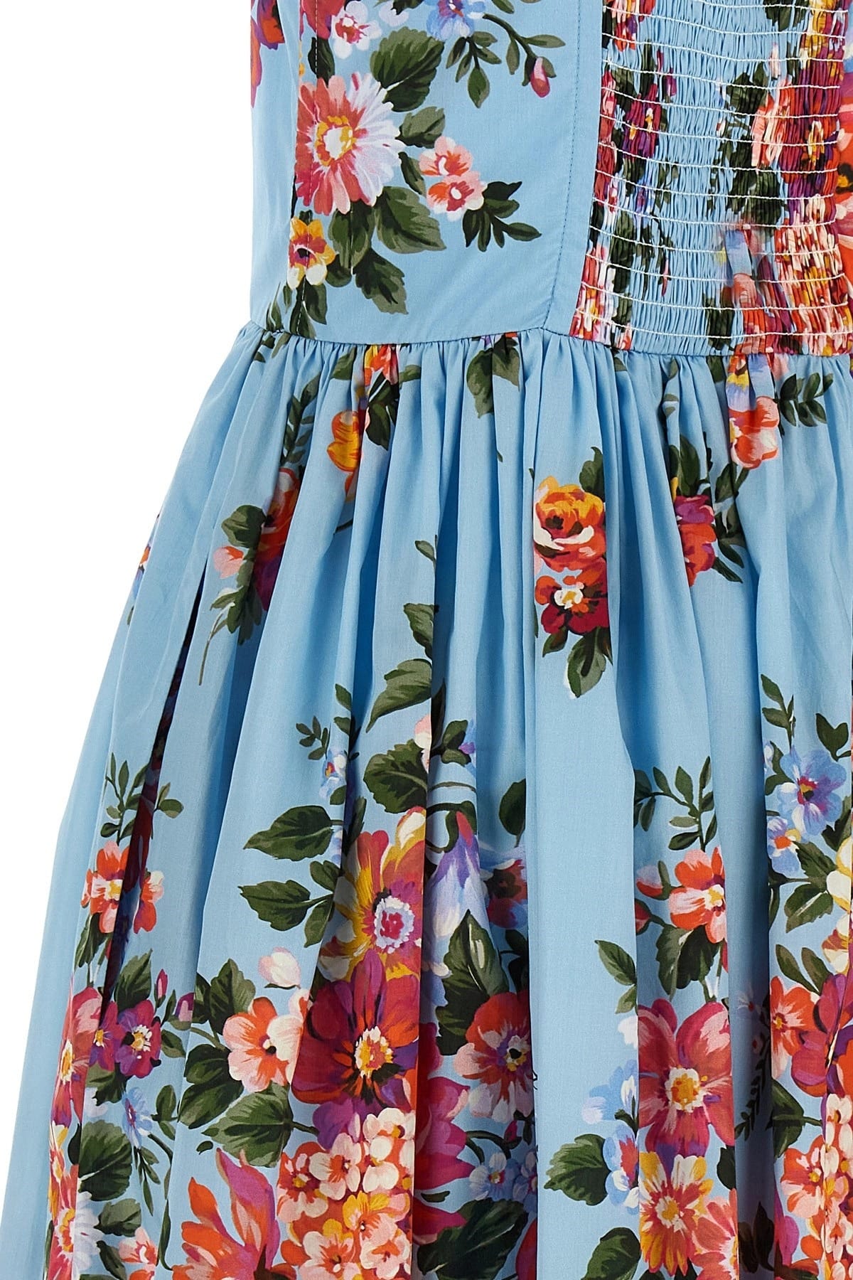 Greer Floral Midi Dress in Cerulean Blue 5