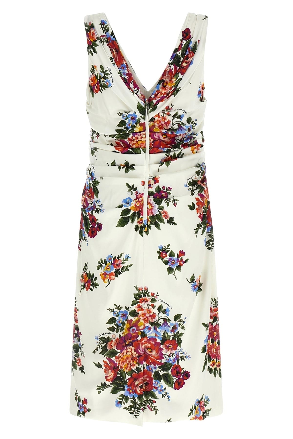 Greer Floral Midi Dress in Cerulean Blue 13