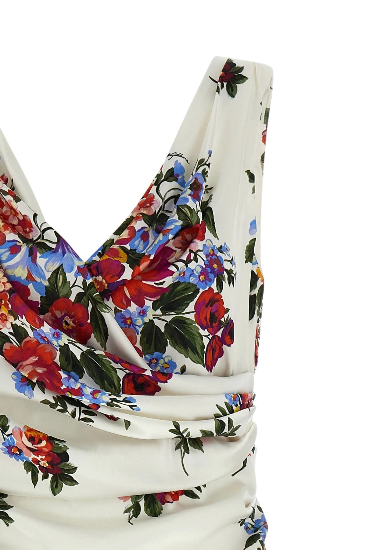 Greer Floral Midi Dress in Cerulean Blue 14