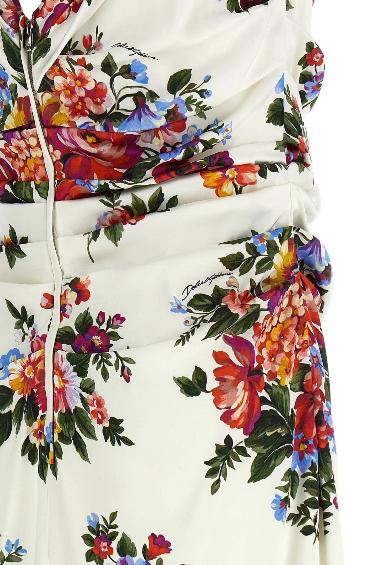 Greer Floral Midi Dress in Cerulean Blue 15