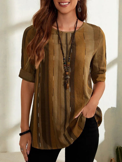Olivia Striped Cotton Shirt Dress Multicolor 1