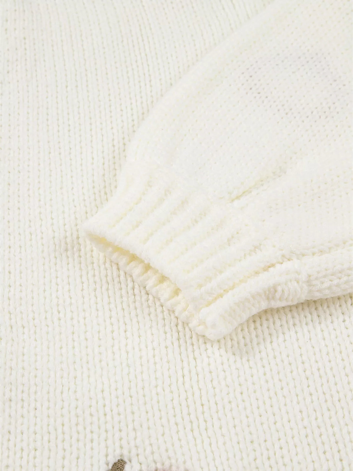 Ophelia Embroidered Knit Cardigan White 8