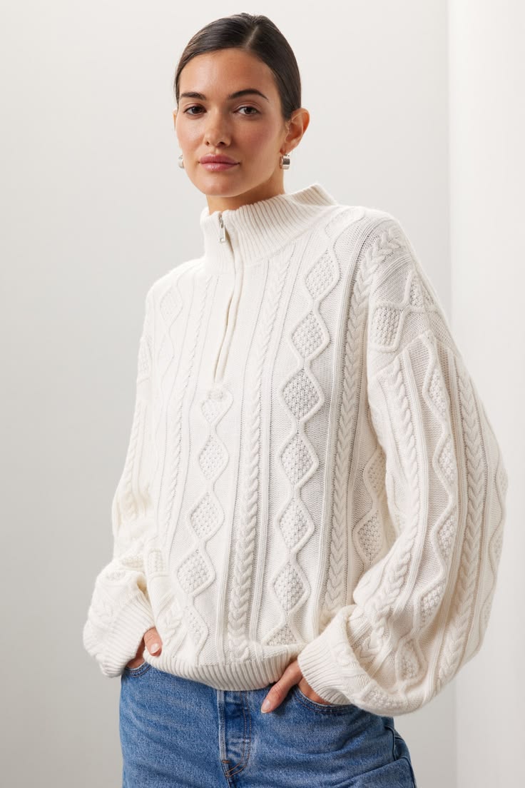 Dakota Half Zip Sweater Multi 1