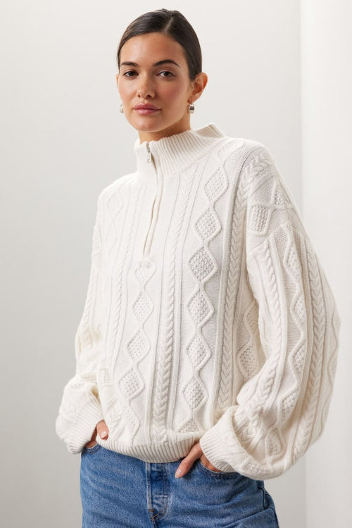 Dakota Half Zip Sweater Multi 1