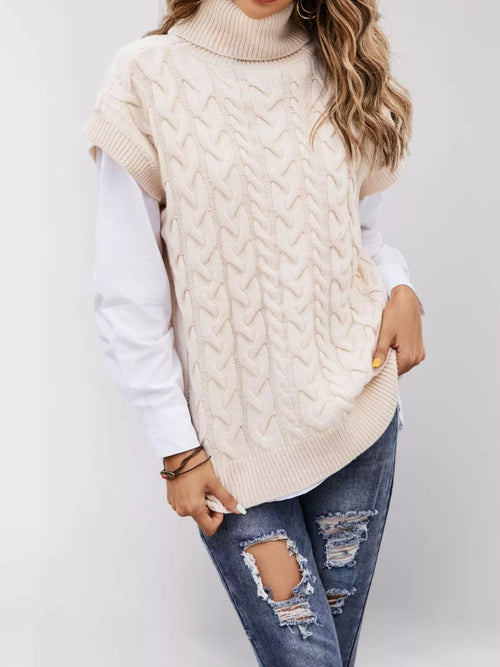 Margot Turtleneck Sweater in Apricot Apricot 1