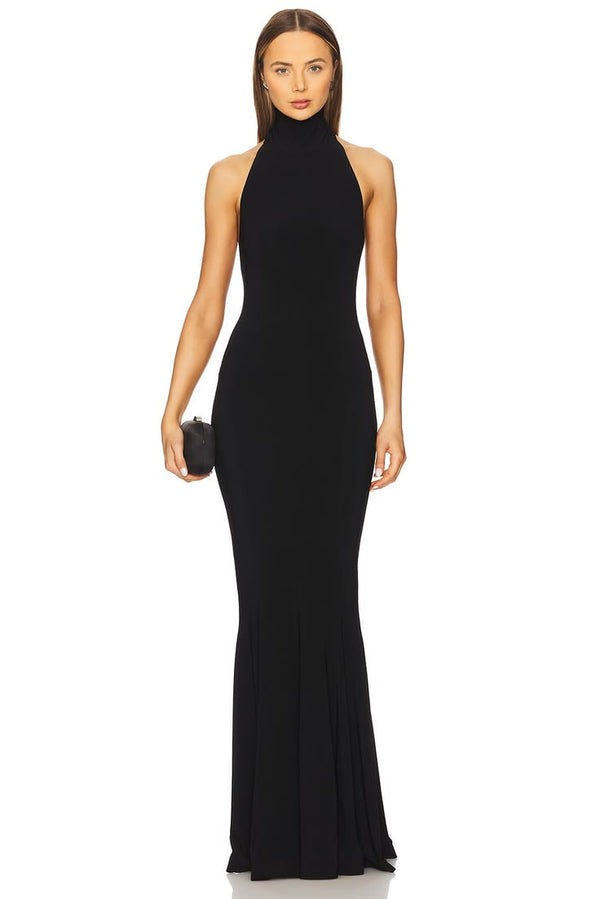 Valentina Halter Fishtail Gown