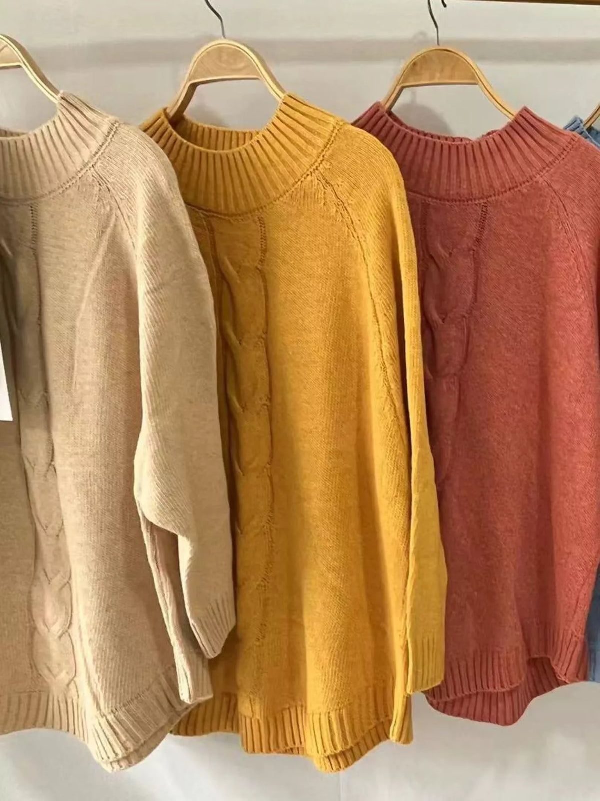 Margot Cable-Knit Sweater Dress Khaki 3