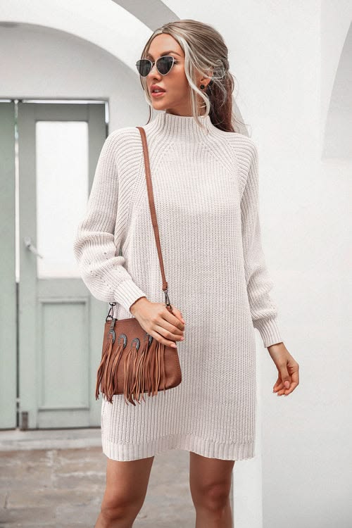 Cordelia Knit Sweater Dress Pink 1