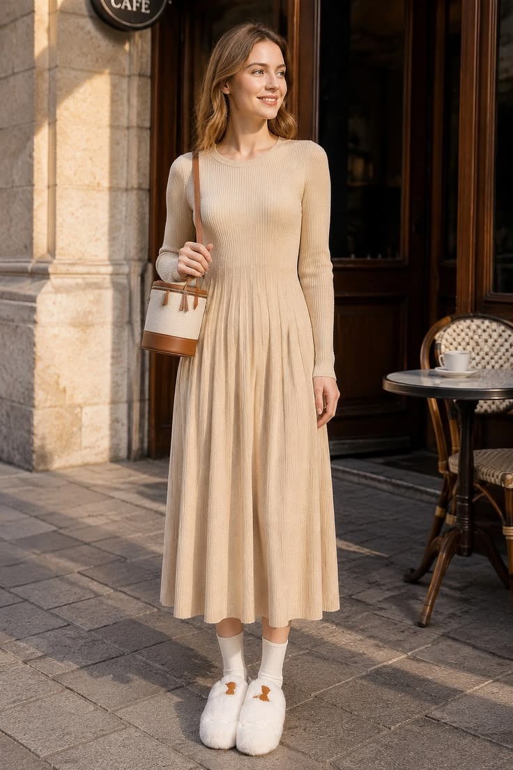 Margot Sweater Dress Multi 1
