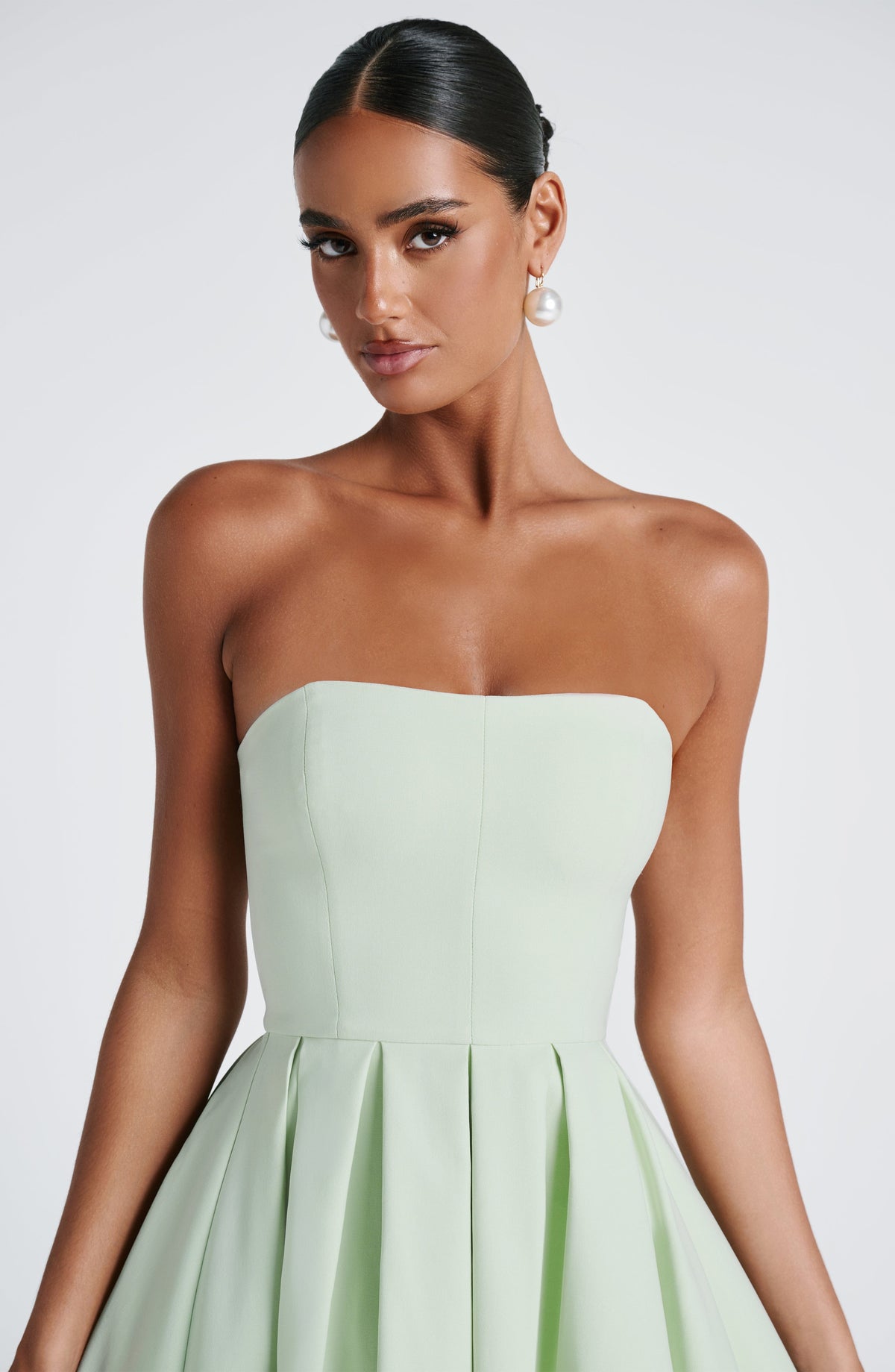 Edith Polka Dot Midi Dress Mint 5