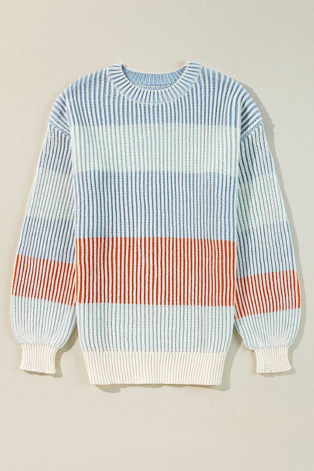 Margot Knit Sweater in Dusty Pink Dusty Blue 4