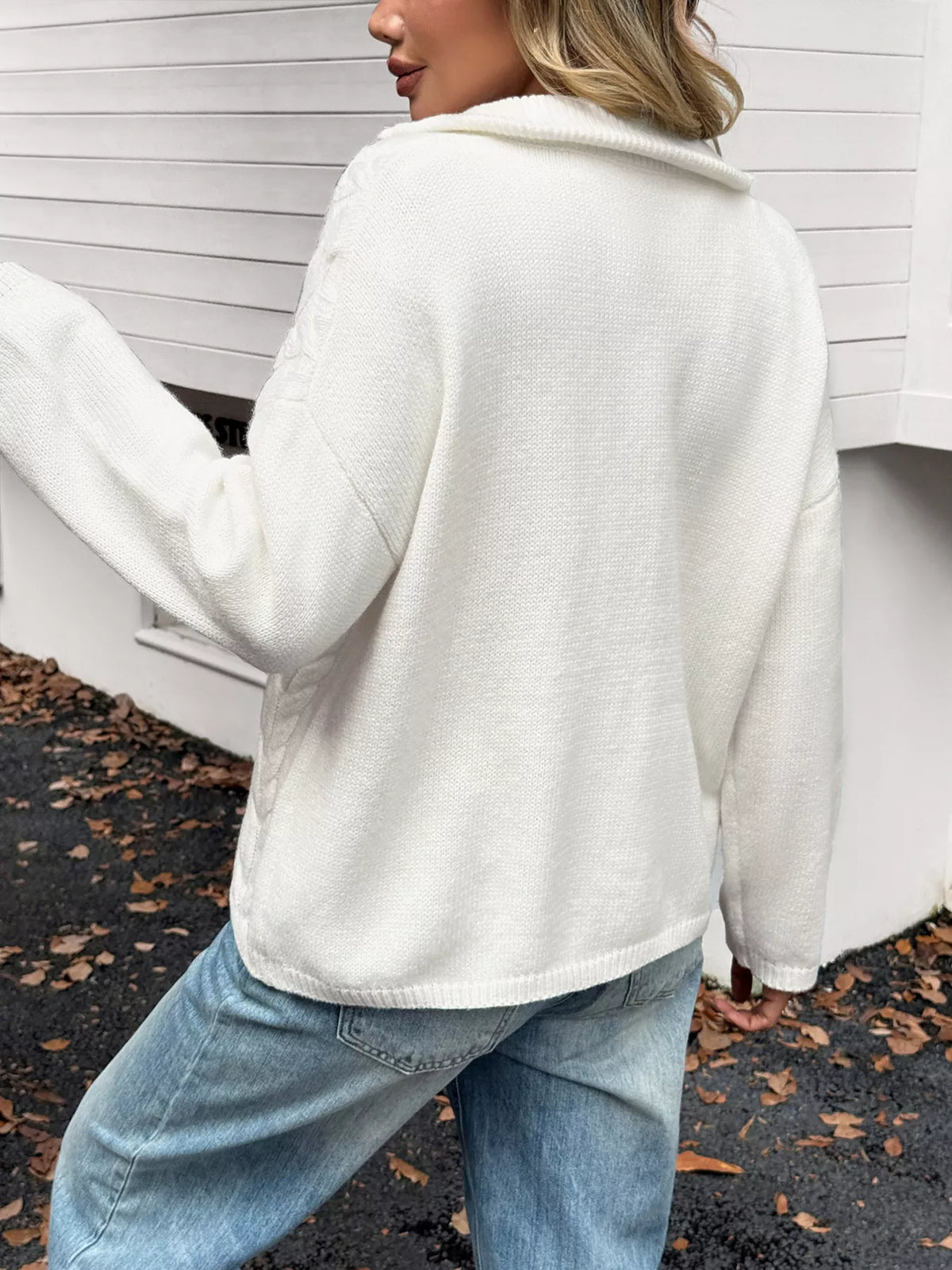 Margot Cable-Knit Sweater Burgundy 4