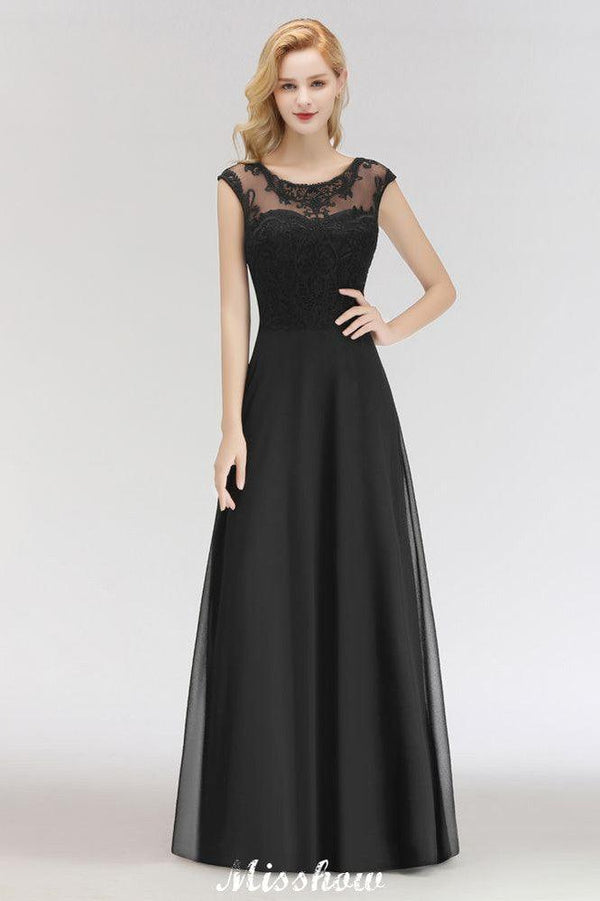 Evangeline A-Line Lace Maxi Dress