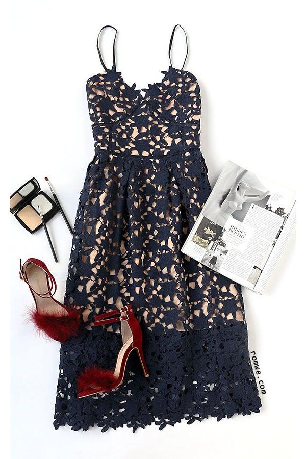 Celeste Lace Ankle Dress length Homecoming Dress 3
