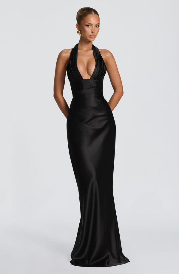 Elowen Cherry Lacquer Maxi Dress