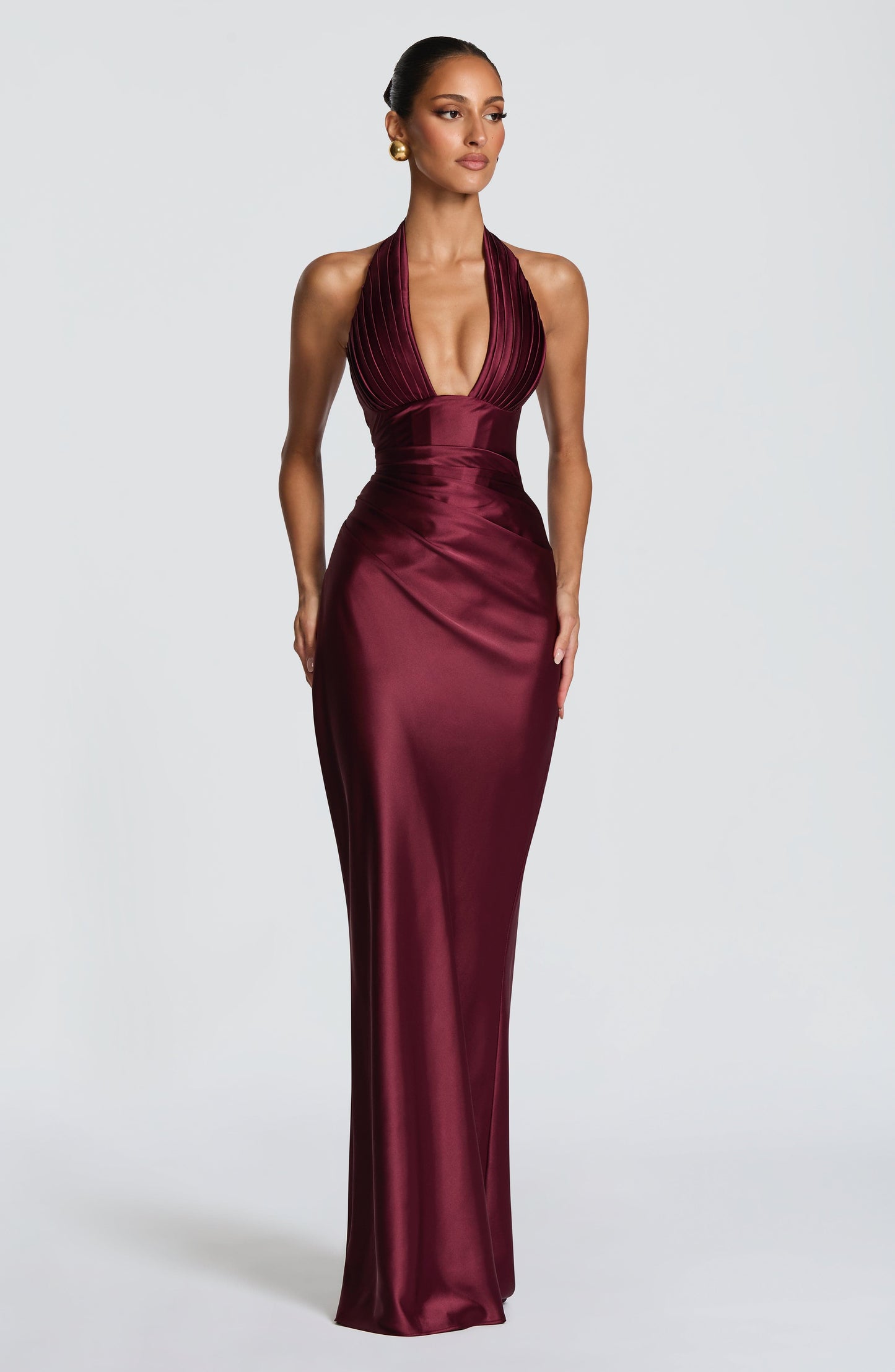 Elowen Cherry Lacquer Maxi Dress Cherry Lacquer 1