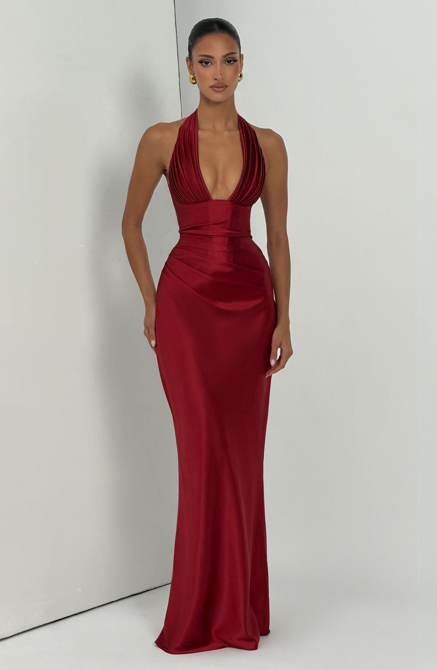 Elowen Cherry Lacquer Maxi Dress Cherry Lacquer 29