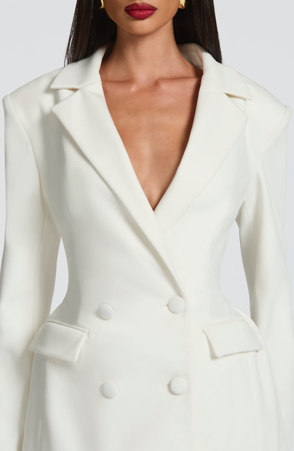 Elvira Sparkle Mini Dress Ivory 5