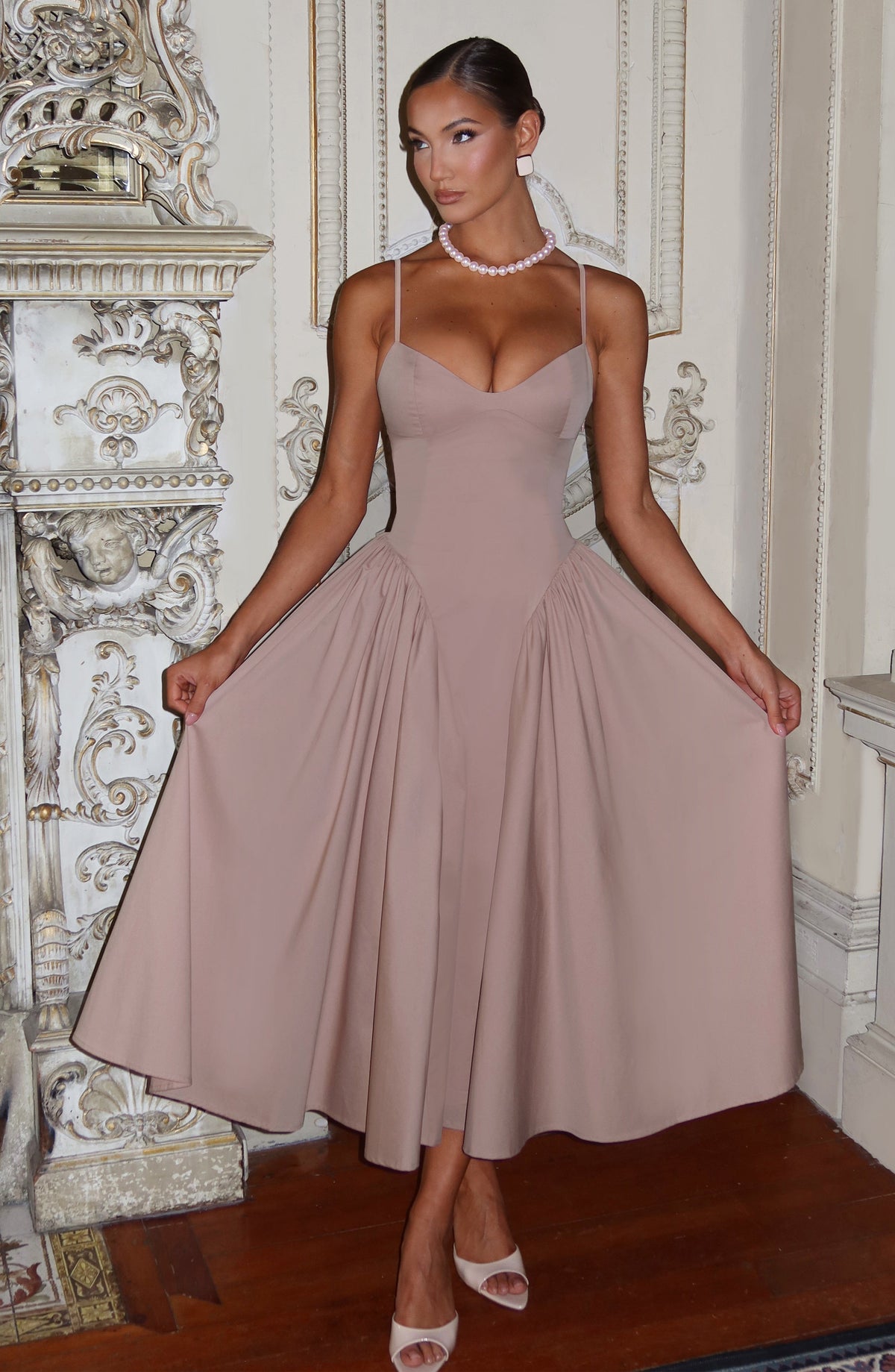 Emerson Lemon Midi Dress Clay 3