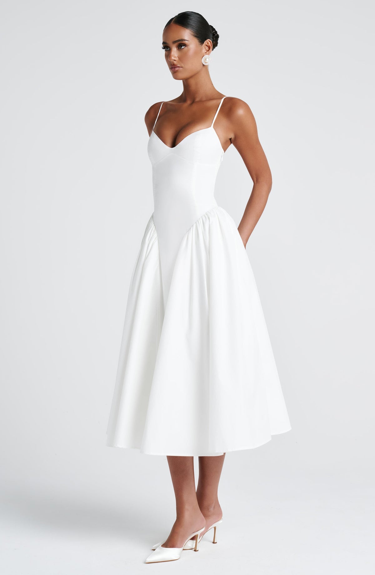 Emerson Lemon Midi Dress Ivory 10