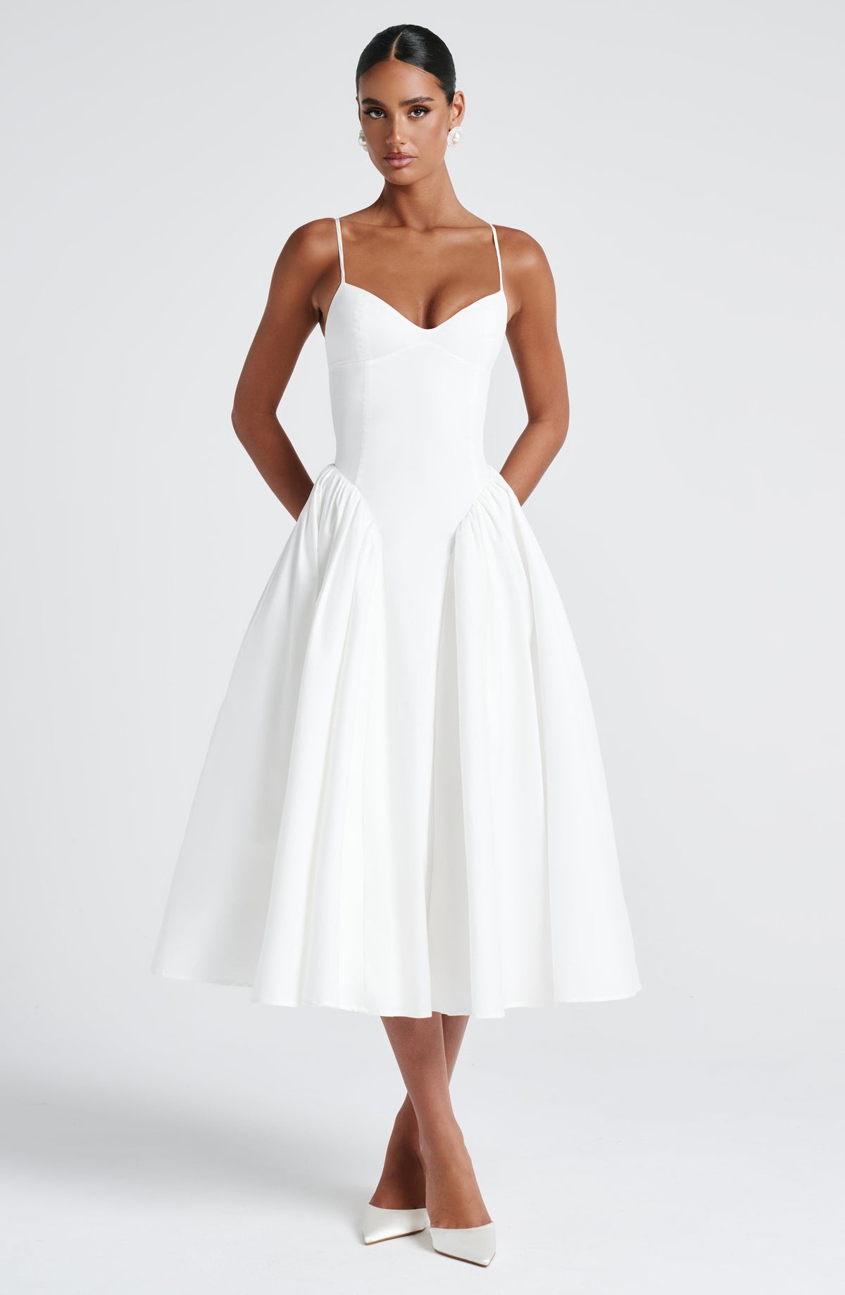 Emerson Lemon Midi Dress Ivory 9
