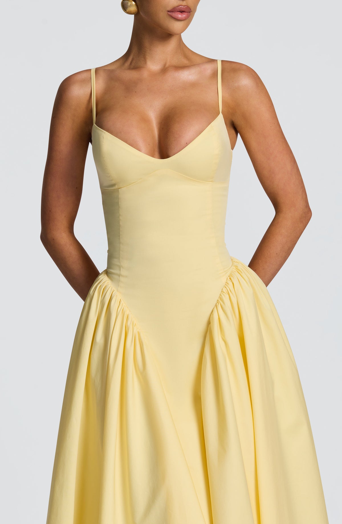 Emerson Lemon Midi Dress Lemon 3