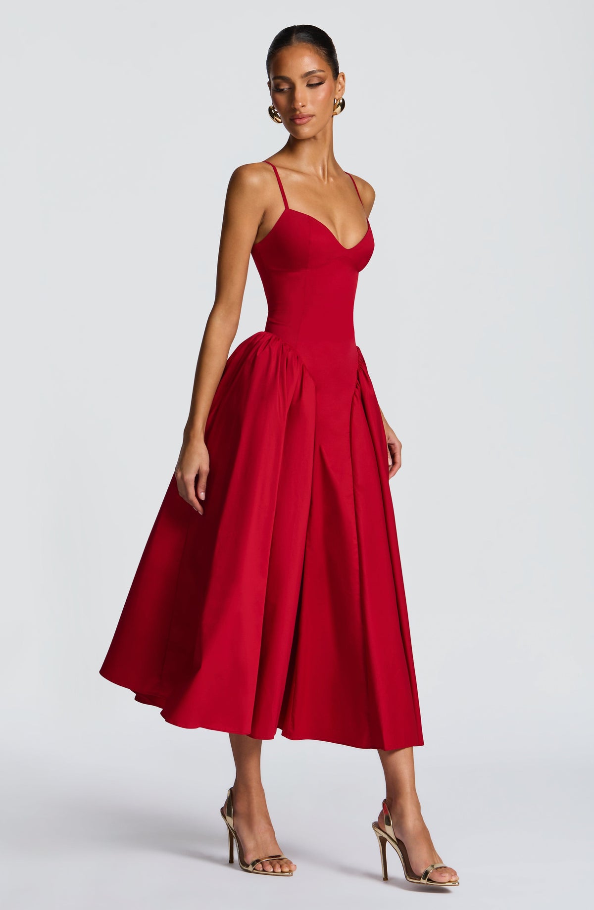 Emerson Lemon Midi Dress Red 3
