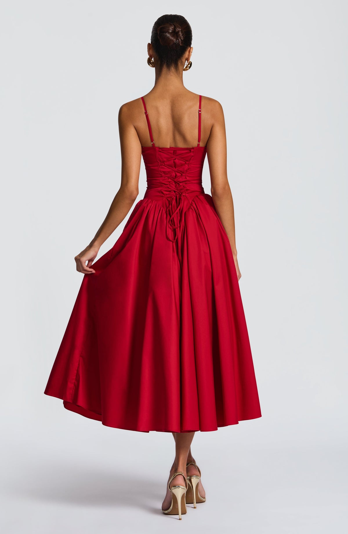 Emerson Lemon Midi Dress Red 2