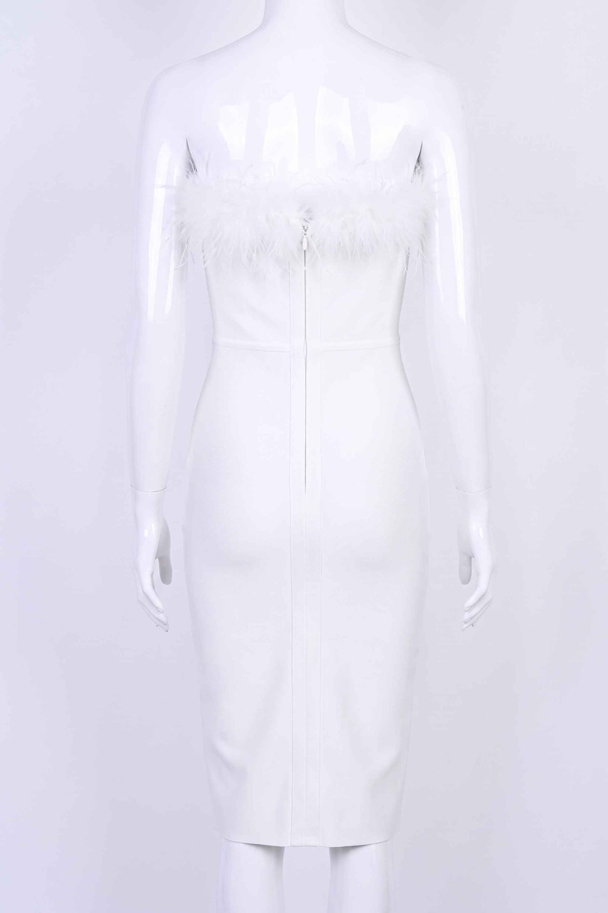 Erin Bandage Midi Dress in Black White Pearl 6