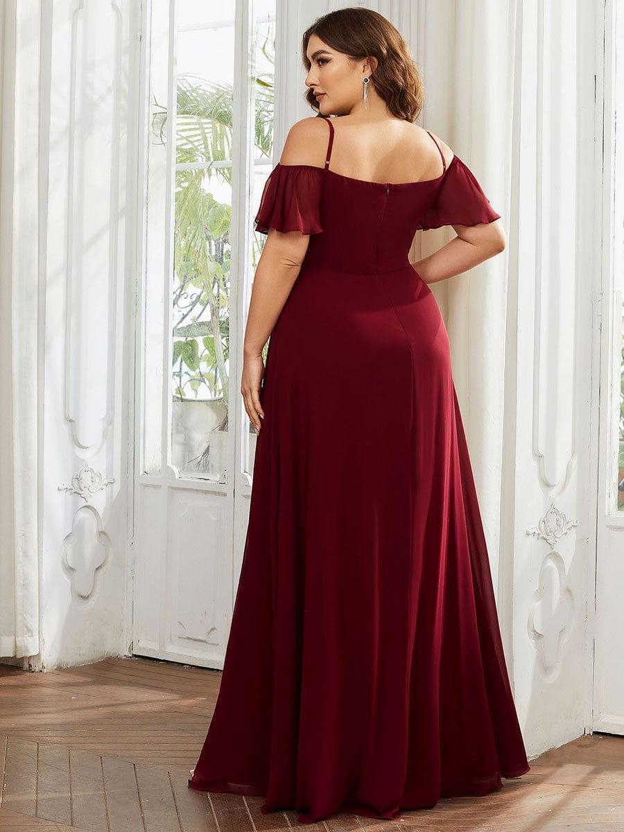 Reya Cold Shoulder Bridesmaid Dress Pink 6