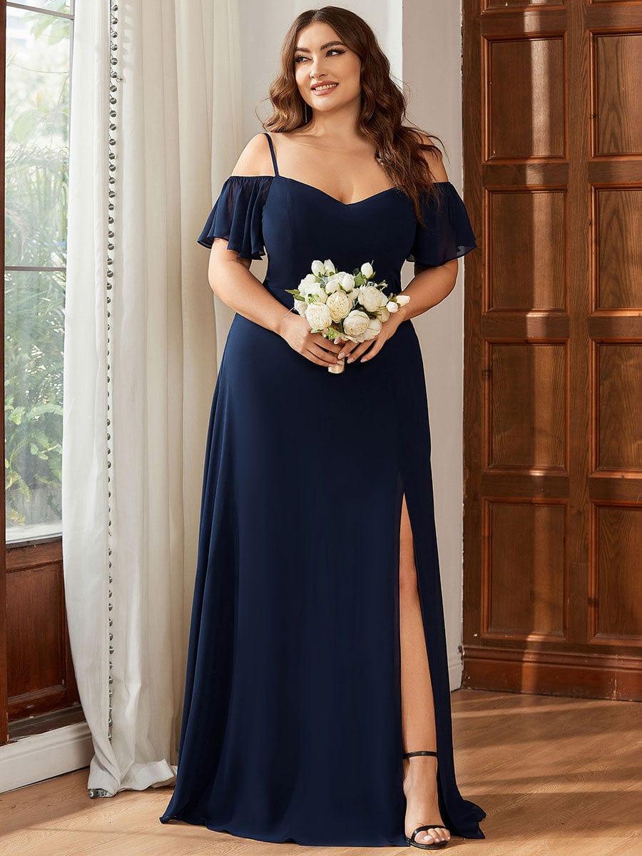 Reya Cold Shoulder Bridesmaid Dress Burnt Orange 10