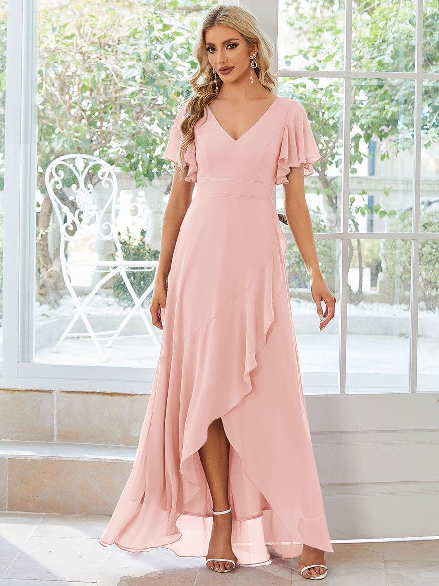 Oree Chiffon Bridesmaid Dress Purple Orchid 9