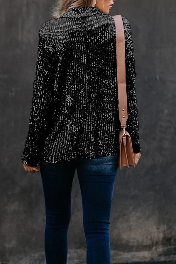 Margot Sparkle Cropped Jacket Blue 8