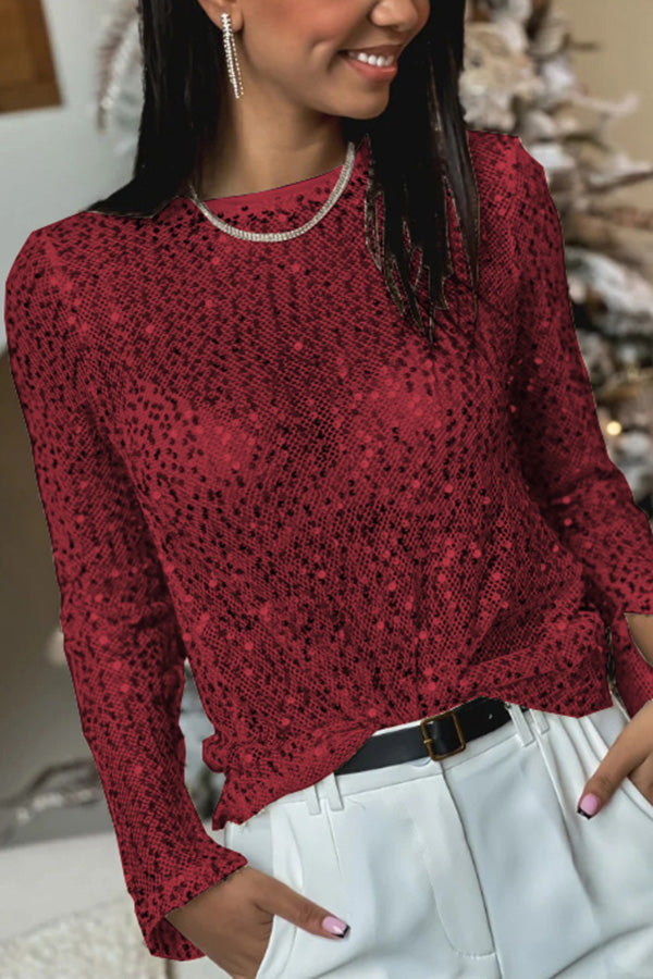 Anouk Sequin Blouse Black 9